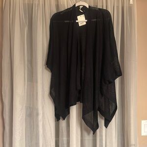 Black Poncho/Cardigan